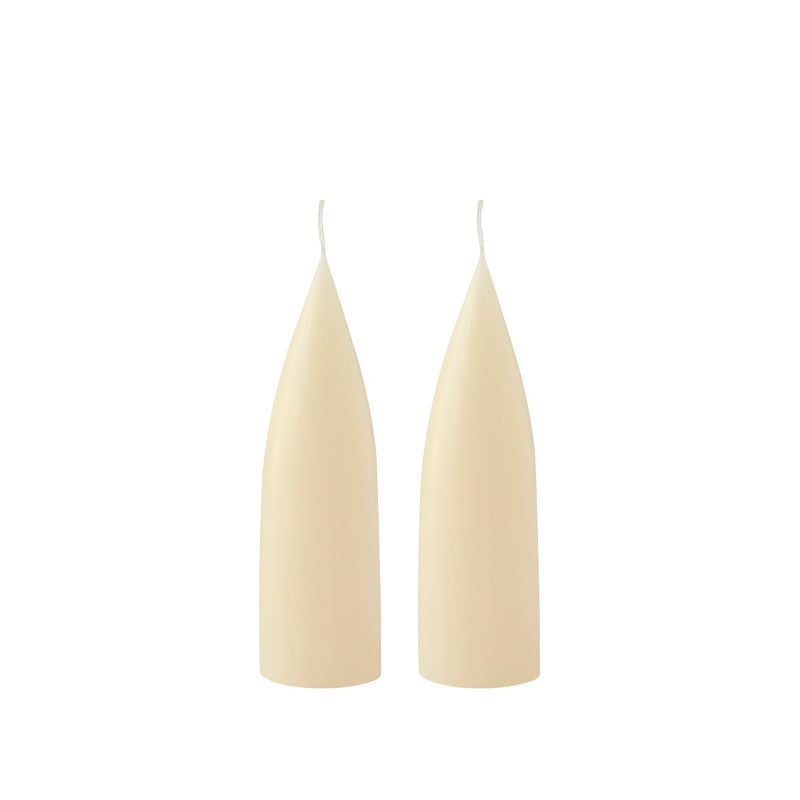 Kerze "Cone" 20 cm - Ivory | 1 Stück