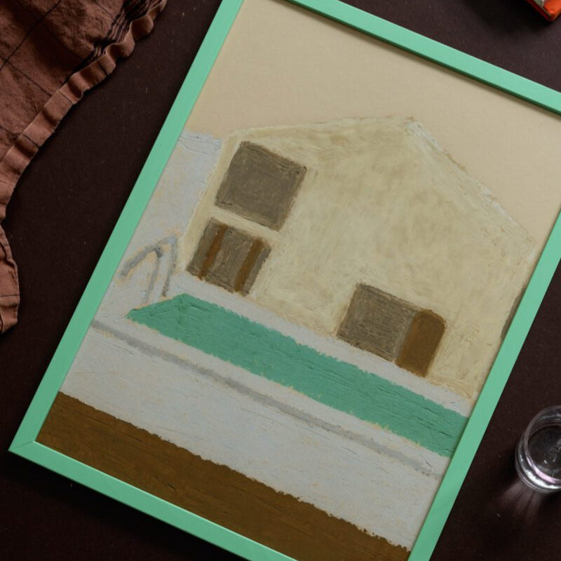 Poster inkl. Rahmen HOTEL SWIMMING POOL 30x40 cm