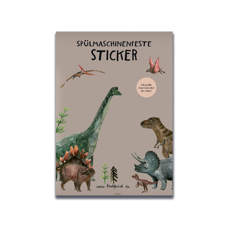Spülmaschinenfeste Sticker DINOS