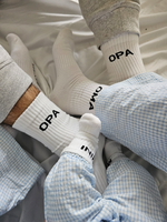 Socken OMA Weiß/Schwarz