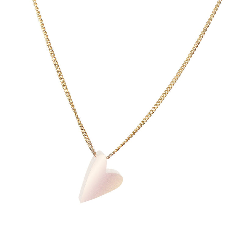 Necklace Heart White | Turina Edition