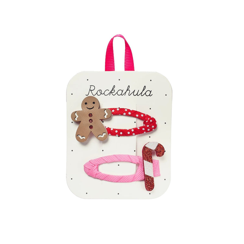 Haarspangen - Lebkuchenmann/Zuckerstange
