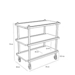 Servierwagen CRAYON Multifarben