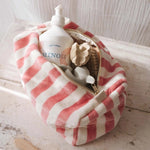Kulturtasche -  Gestreift/Rose