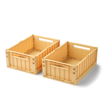 Klappbox "Weston" medium 2er Pkg Lemon Yellow
