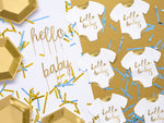 Servietten HELLO BABY weiß