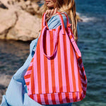 Tasche Elisa - Orchidee/Tomate gestreift