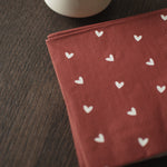 Servietten Heart Dark Red